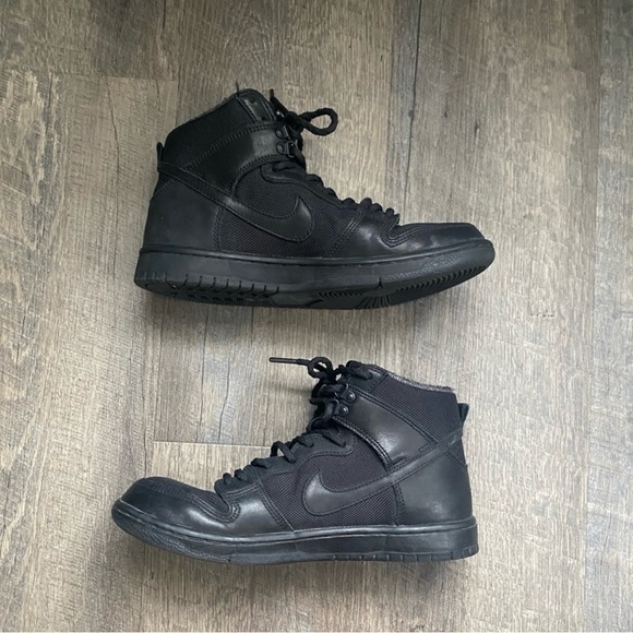 RARE Nike SB Zoom Dunk High Pro BOTA Black (Size 8) - Picture 2 of 7